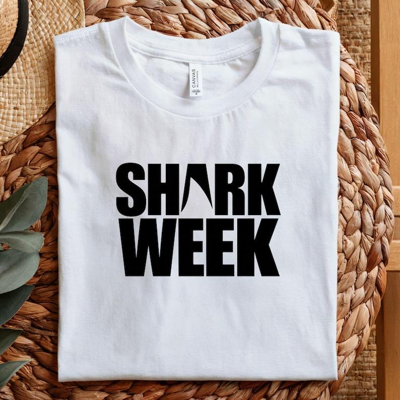 Shark Week T-Shirt: Summer Beach Tee, Shark Lover Gift