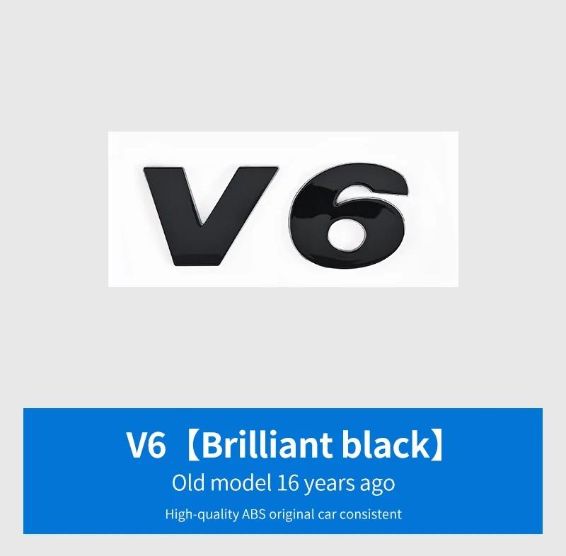 Для VW Для Volkswagen GTI/CC/V6/V8/Caddy/Jetta/Lavida специальная наклейка-шильдик на багажник из АБС-пластика серебристо-черная декоративная наклейка w