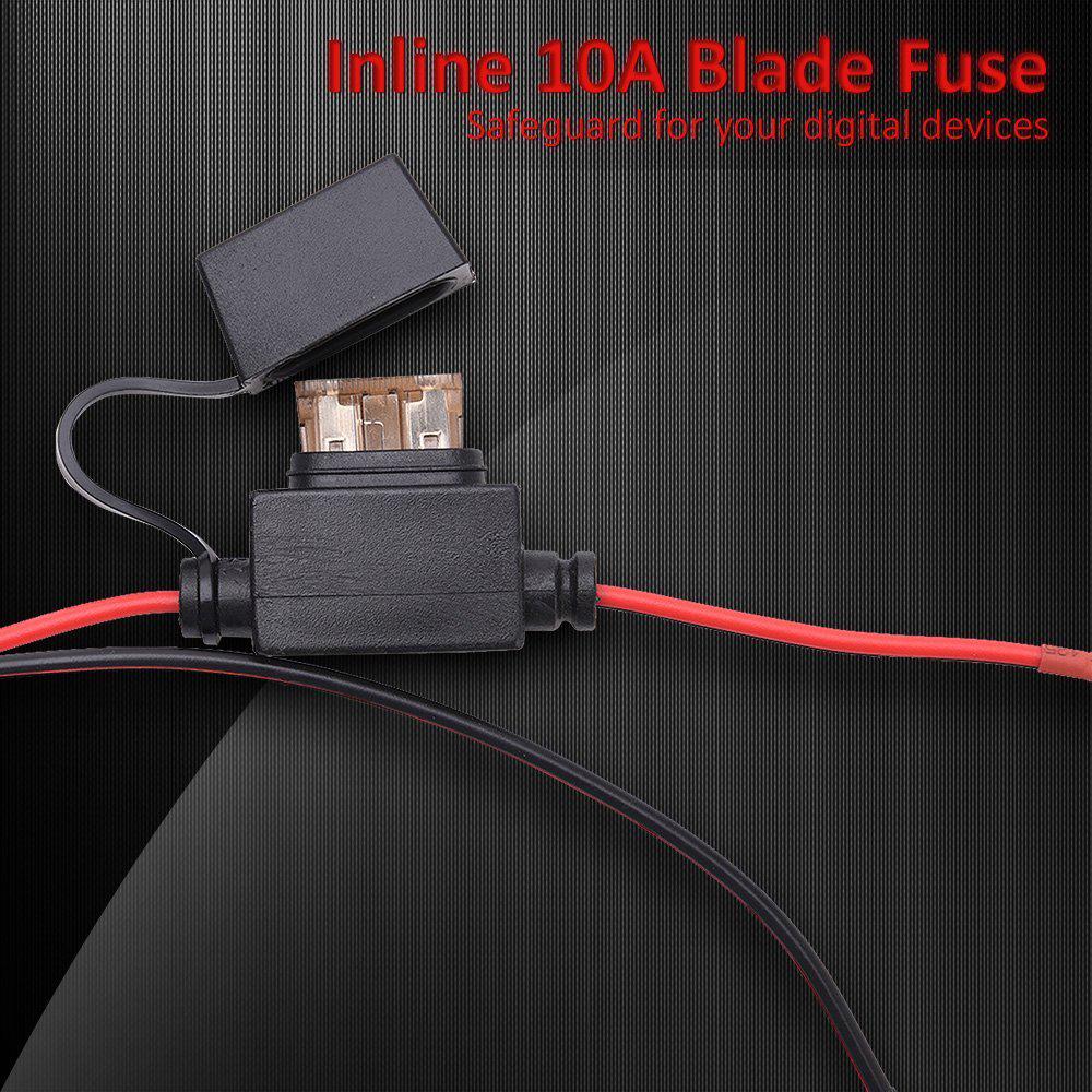 12V Waterproof Motorcycle SAE To USB Phone GPS MP4 Charger Cable Adapter Inline Fuse Power Supply