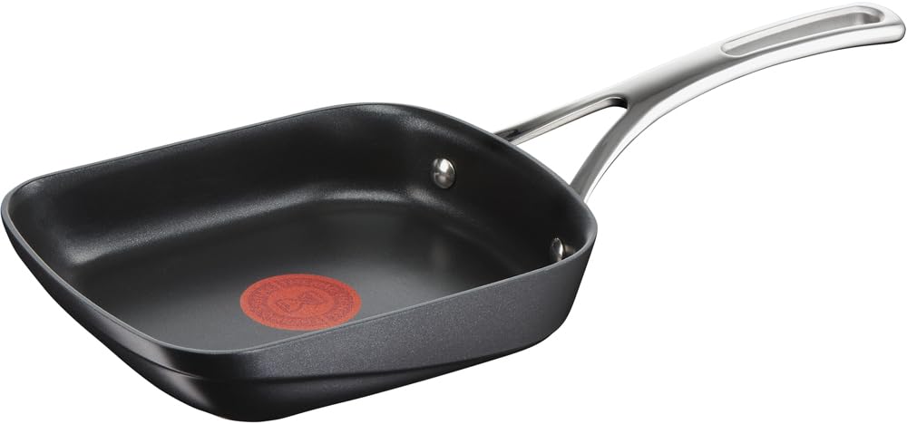 Tefal Egg 15 x 20 Совместимо с газом Не содержит вредных веществ, таких как и Яичный черный E27218 Жаровня, см, IH, огонь, PFOA, Антипригарное покрытие длительного действия,