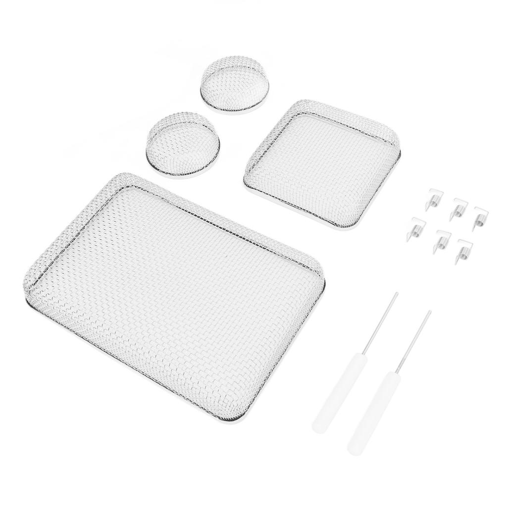 12 шт. Сверхпрочные сетки из нержавеющей стали для вентиляционного отверстия печи автодома с инструментом для установки для водонагревателя