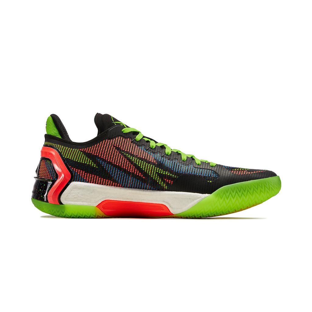 Баскетбольные кроссовки Li Ning Blade 4 V2 Мужские Низкие Флуоресцентный Ярко-Травяной Зеленый/Неоновый Фруктово-Красный ABAU037-11