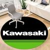 1 шт. Круглый офисный коврик Kawasaki, Нескользящий, Мягкий и прочный офисный коврик для декора интерьера, Идеально подходит для офиса, Красивое украшение