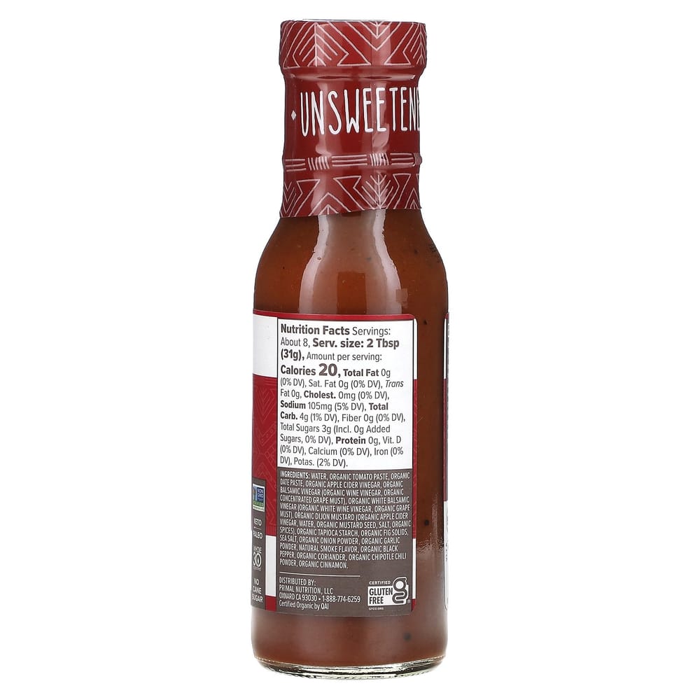 Primal Kitchen Classic Unsweetened BBQ Sauce 241g (8.5oz)