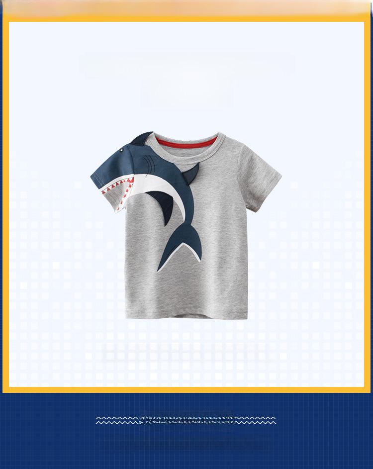 2025 Детская корейская футболка с коротким рукавом - повседневная одежда для мальчиков