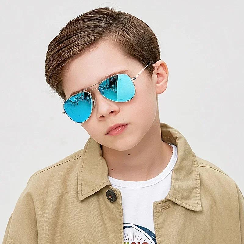Classic Kids Polarized Sunglasses Fashion Children Pilot Sun Glasses Metal Frame Girls Outdoors Goggle Glasses Uv400