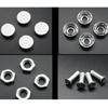 Silvery Chrome Anti-theft Screws Alloy Number Plate Fixing Nut New Car License Plate Bolts