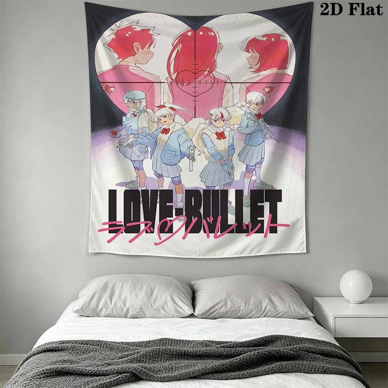 Anime-themed Love Marble Design Pattern Home Decor Tapestry, Wall Hanging, Decorative RV Wall Cloth.XGT0914309