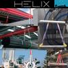 HELIX Строп ленточный Ширина 25 мм Рабочая нагрузка 1000 кг Нейлоновый строп Подъемный тяговый ремень Строп 1 т Японские спецификации В комплекте [Набор из 2 шт.] (3m)