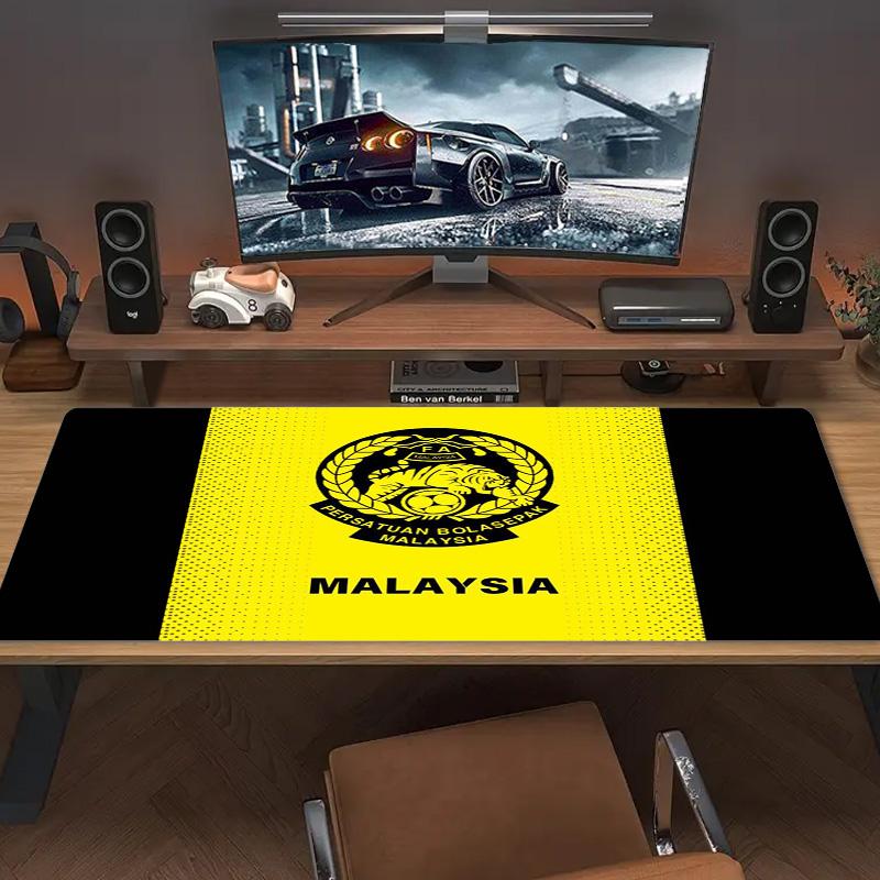 Malaysia Football Color Mouse Pad Large Gaming Table Cushion Non-slip Laptop Tablet Big Mousepad XXL Mat Mini PC Playmat With Lock edge