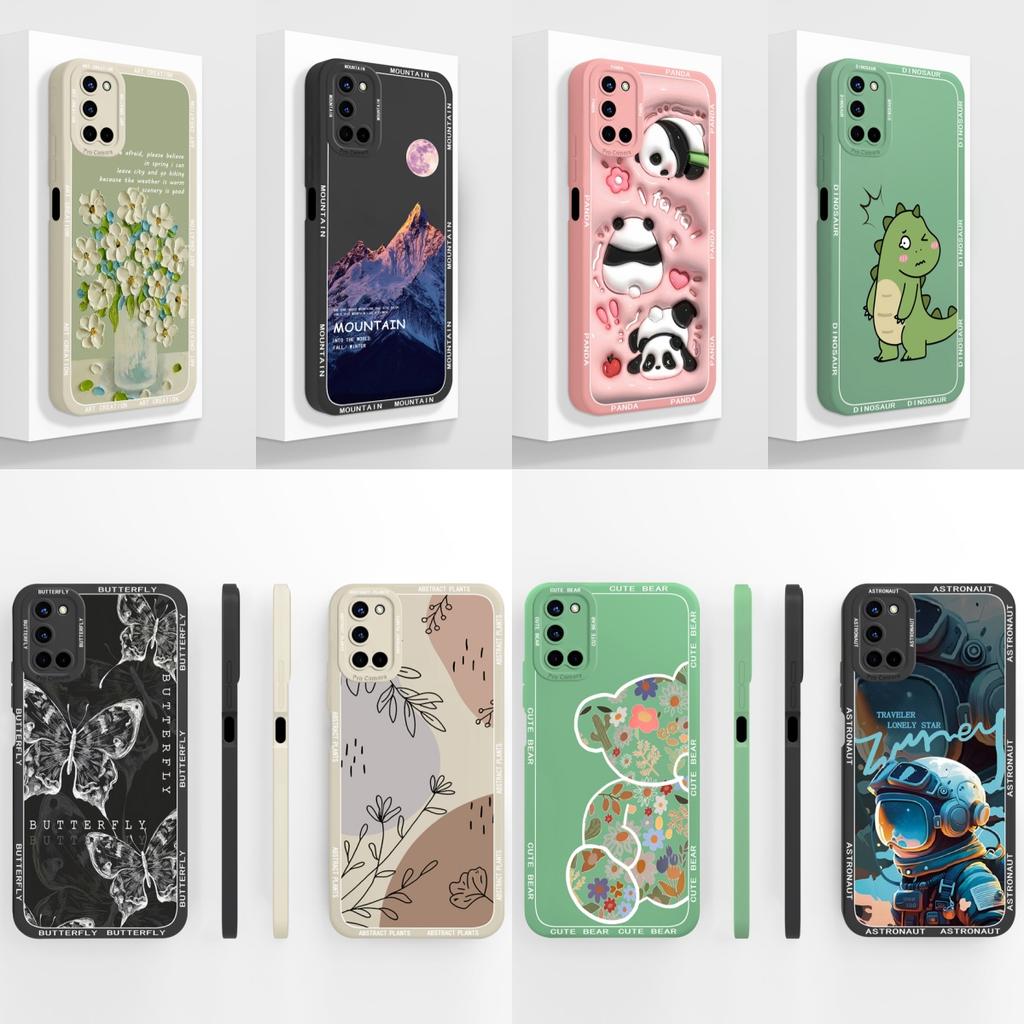 Case For Oppo A52 A72 A92 4G Back Cover Full Protection Creative Funda Orginal Liquid Silicone Bumper Anti Drop Soft Phone Shell