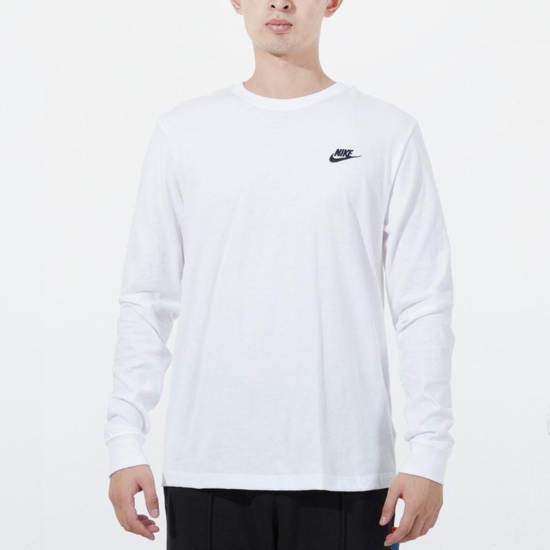 Nike Sportswear Club Men's Long-Sleeve T-Shirt White AR5194-100