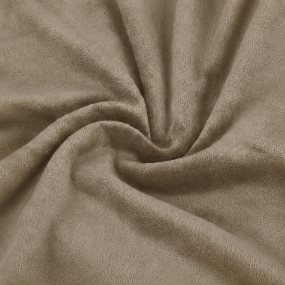 Beige Cappuccino Elastic Velvet Chair Cover [21Wz]