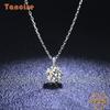 Tancision S925 стерлингового серебра Муассанит Роскошное индивидуальное ожерелье с подвеской женское классическое ожерелье прилив вечерние подарок