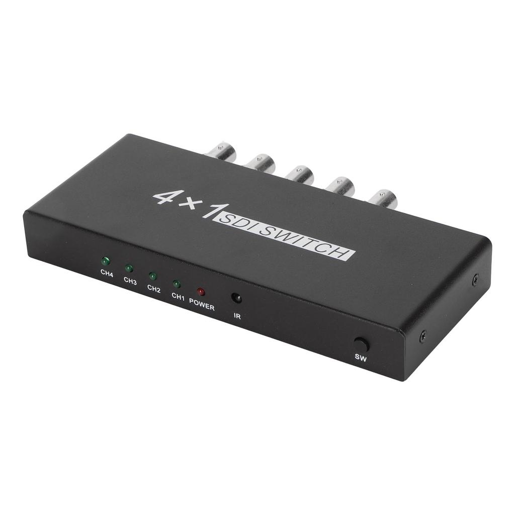SDI-коммутатор 4x1 4 в 1 выход 1080P Разрешение SDI-коммутатор 3G HD SD SDI-коммутатор с дистанционным управлением