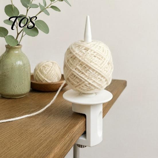 Portable Yarn Stand Clip on Desk Holder, Adjustable Table Clamp Crochet Accessory Tool Stand, Anti-winding Desktop Dispenser for Knitting Crocheting