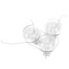 10Pcs/Set Decorative Hanging Ball Reusable Fillable Transparent Christmas Ball for Holiday Party6cm