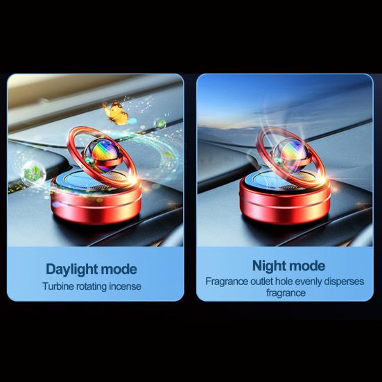 Мини-кинетический обогреватель, портативный кинетический молекулярный обогреватель, центральная консоль, автоматический вращающийся автомобильный освежитель воздуха на солнечной энергии, диффузор масла для гостиной