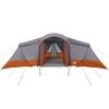 Family Tent with Grey and Orange Roof 721 x 335 x 212 cm