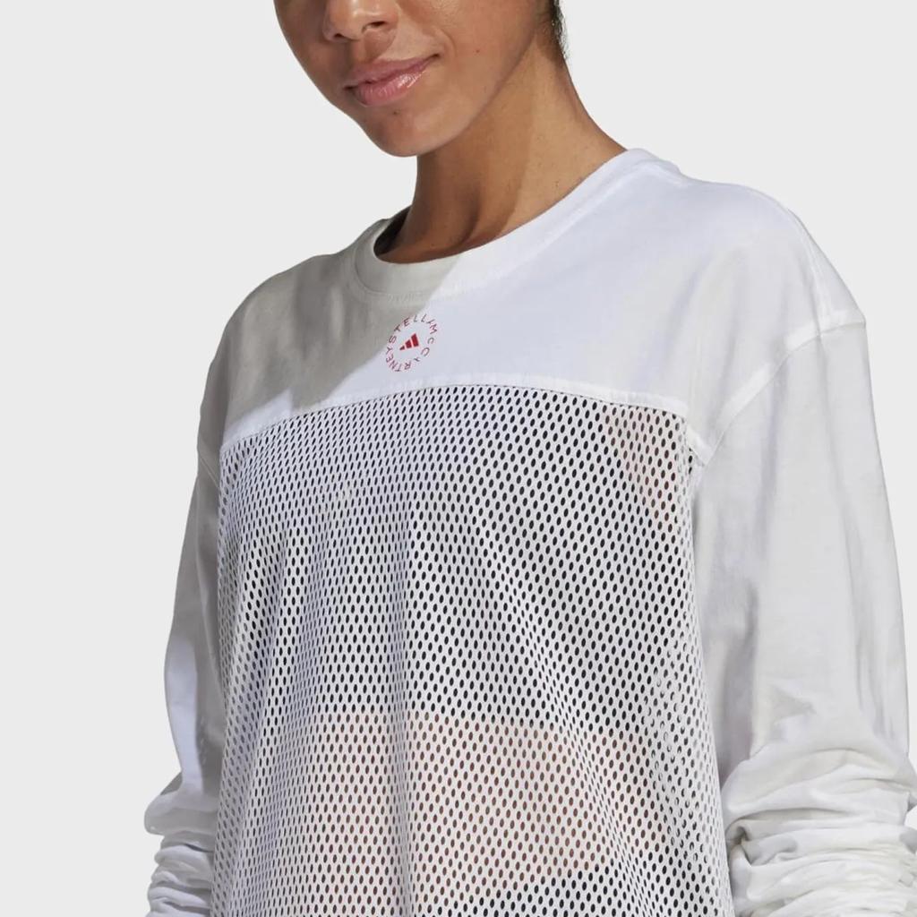 Women's T-Shirt Adidas Drop Shoulder Sleeve T Shirt Women's White