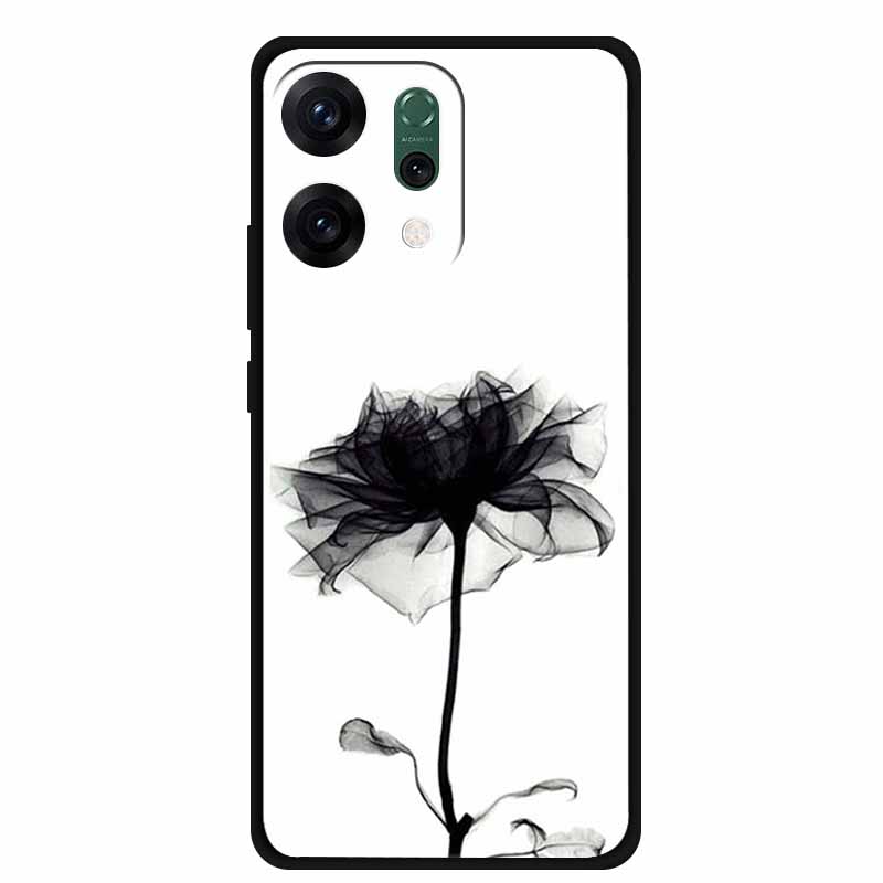 For Oppo Reno 14 5G Phone Case 6.59" Fashion Luxury Casing Black Silicone Soft Back Cover For Oppo Reno 14 Shockproof Capa Funda