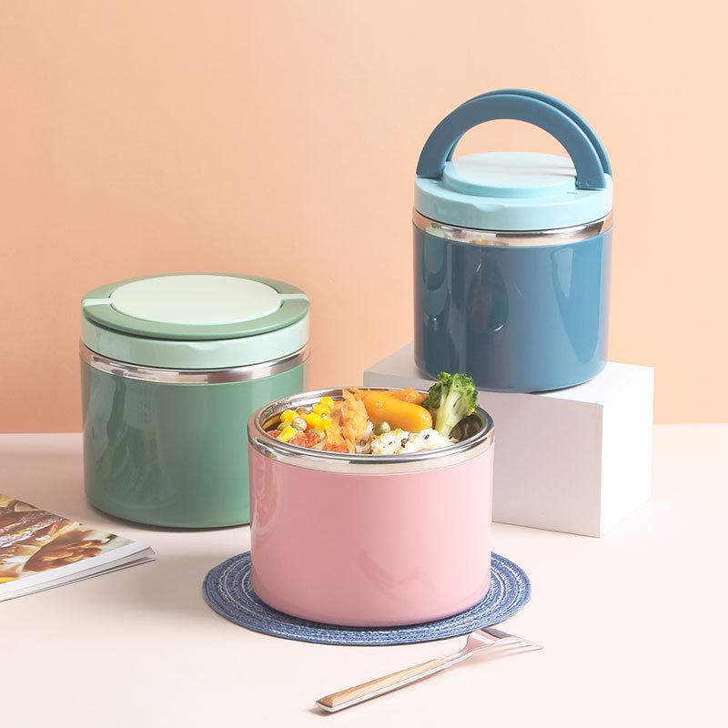 Изолированный стальной бенто-бокс Morandi - Большой объем, корейский стиль