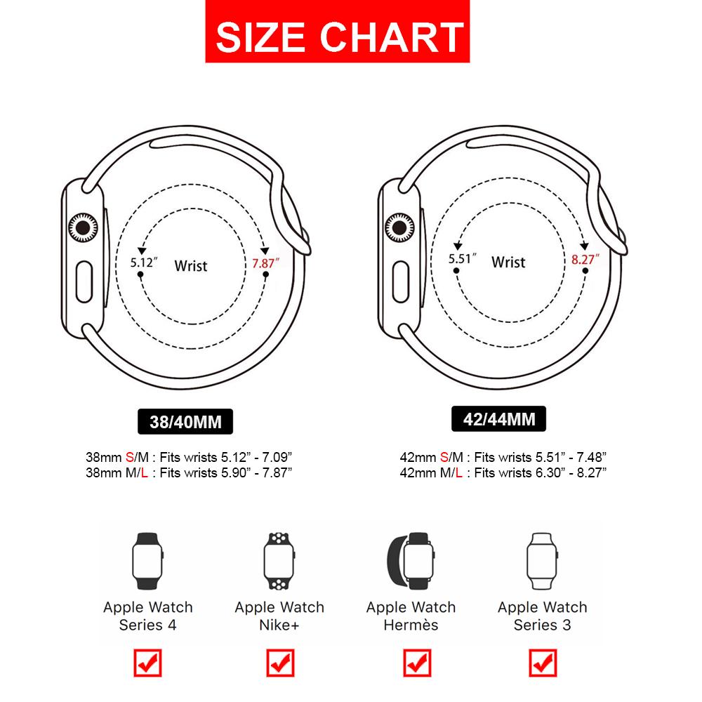 Силиконовый ремешок для часов Apple Watch 1-6 SE, Iwatch
