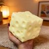 Гигантский Сырный Кубик Антистресс Большой Формируемый Сырный Мячик Мягкая Сжимаемая Игрушка-Непоседа Веселая Игра Сенсорная Антистрессовая Подарок на Фестиваль