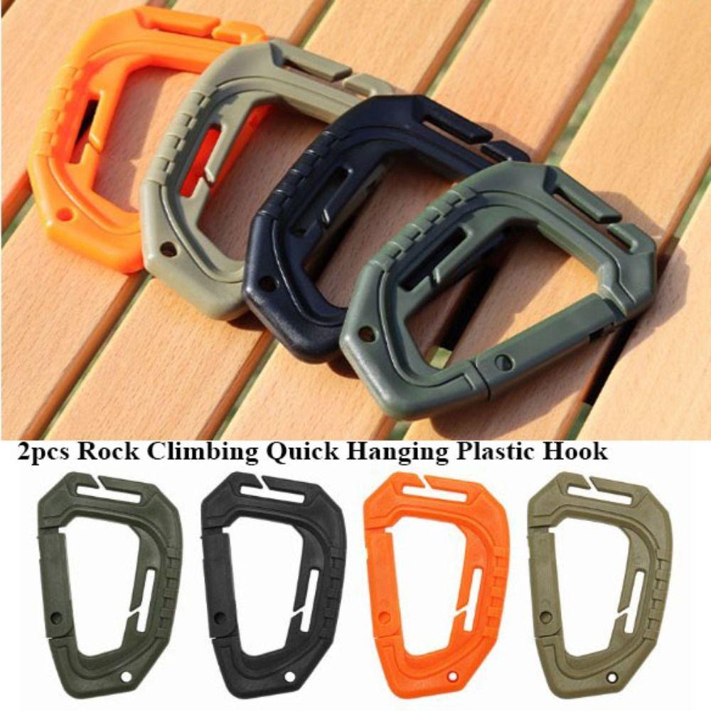 2 шт. 4 цвета быстроразъемная пряжка для подвешивания 90*58 мм пластиковый крючок новые большие D-образные крючки наружные инструменты