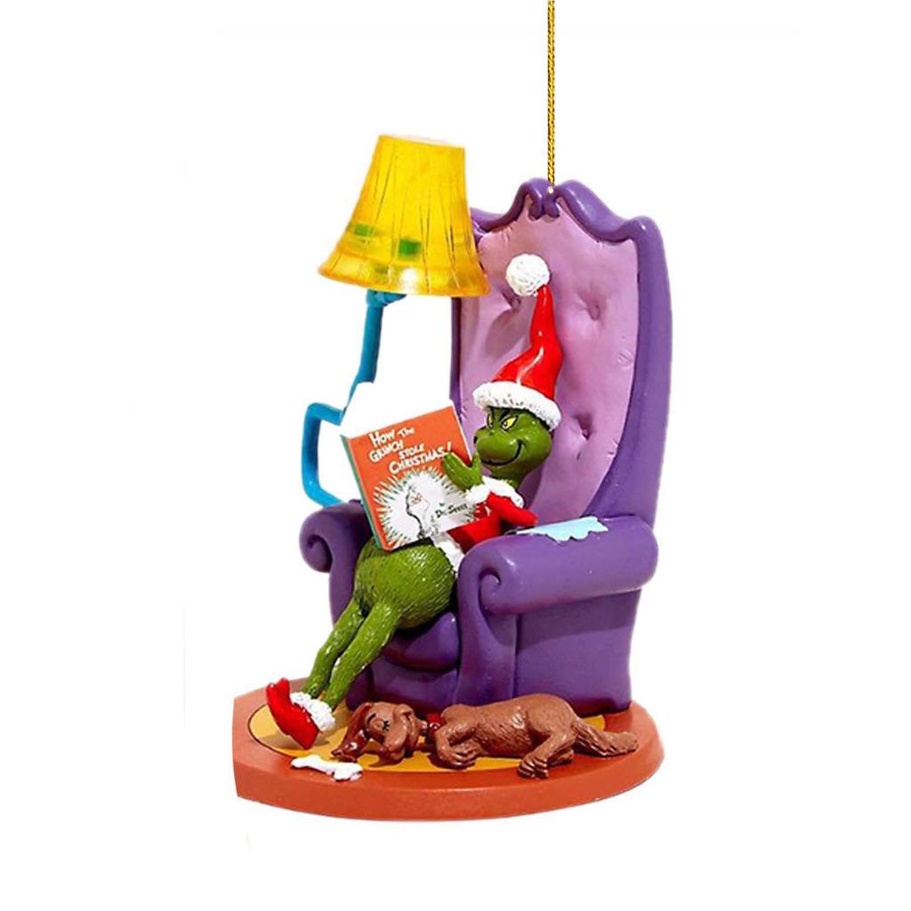 Christmas Tree Ornaments, Acrylic Hanging Xmas Tree Decoration Home Car Backpack Pendant Gift For Kids