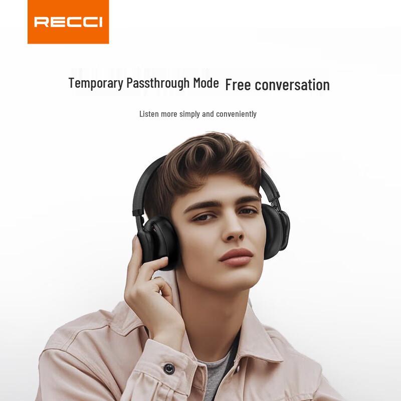 Беспроводные накладные наушники Recci REP-W93 с ANC