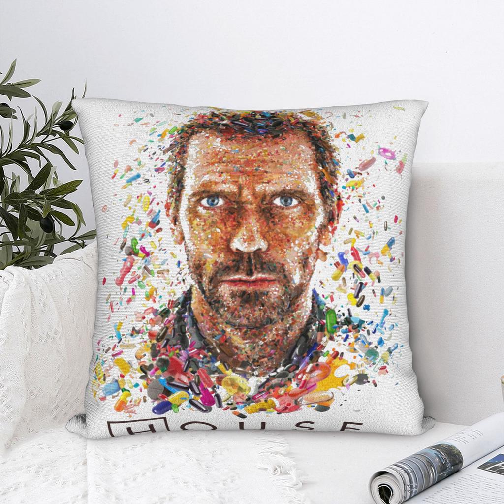 Подушки House MD Квадратные Наволочки Полиэстер Гостиная Хью Лори Чехол для Подушки Крутая Декоративная Наволочка 40*40