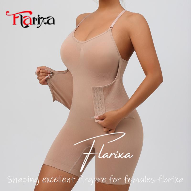 Flarixa Пояс-корсет с крючками Корректор фигуры Утягивающее белье для живота Женская майка Боди Корректирующее белье для ягодиц Бесшовное нижнее белье