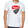 Белая футболка с логотипом байкера Ducati для скутера - 692-