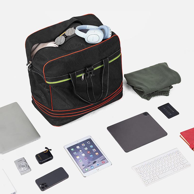 Air Consignment Bag Large-capacity Retractable Folding Travel Bag Universal Wheel Moving Travel Nylon Cloth Duffel Bag