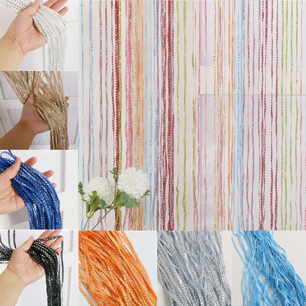 Door Fly Screen Room Divider Net Decorative Door Curtain Hanging Beaded Curtains Tassel Curtain