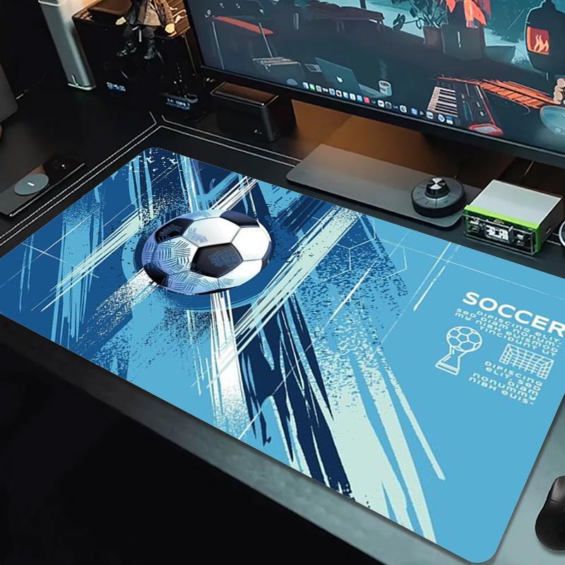 Soccer Color Mouse Pad Large Gaming Table Cushion Non-slip Laptop Tablet Big Mousepad XXL Mat Mini PC Playmat With Lock edge