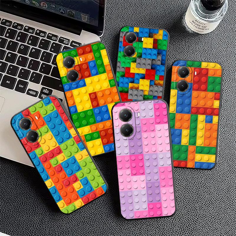 Fashion Building Blocks Pattern Soft Phone Case for Xiaomi Poco X5 X6 X7 X8 Pro Max X3 F7 F8 Ultra M8 M7 M6 M5 Redmi 15 15C 14C