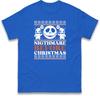 Nightmare Before Christmas TShirt Funny Spooky Halloween Xmas Festive Tee Top