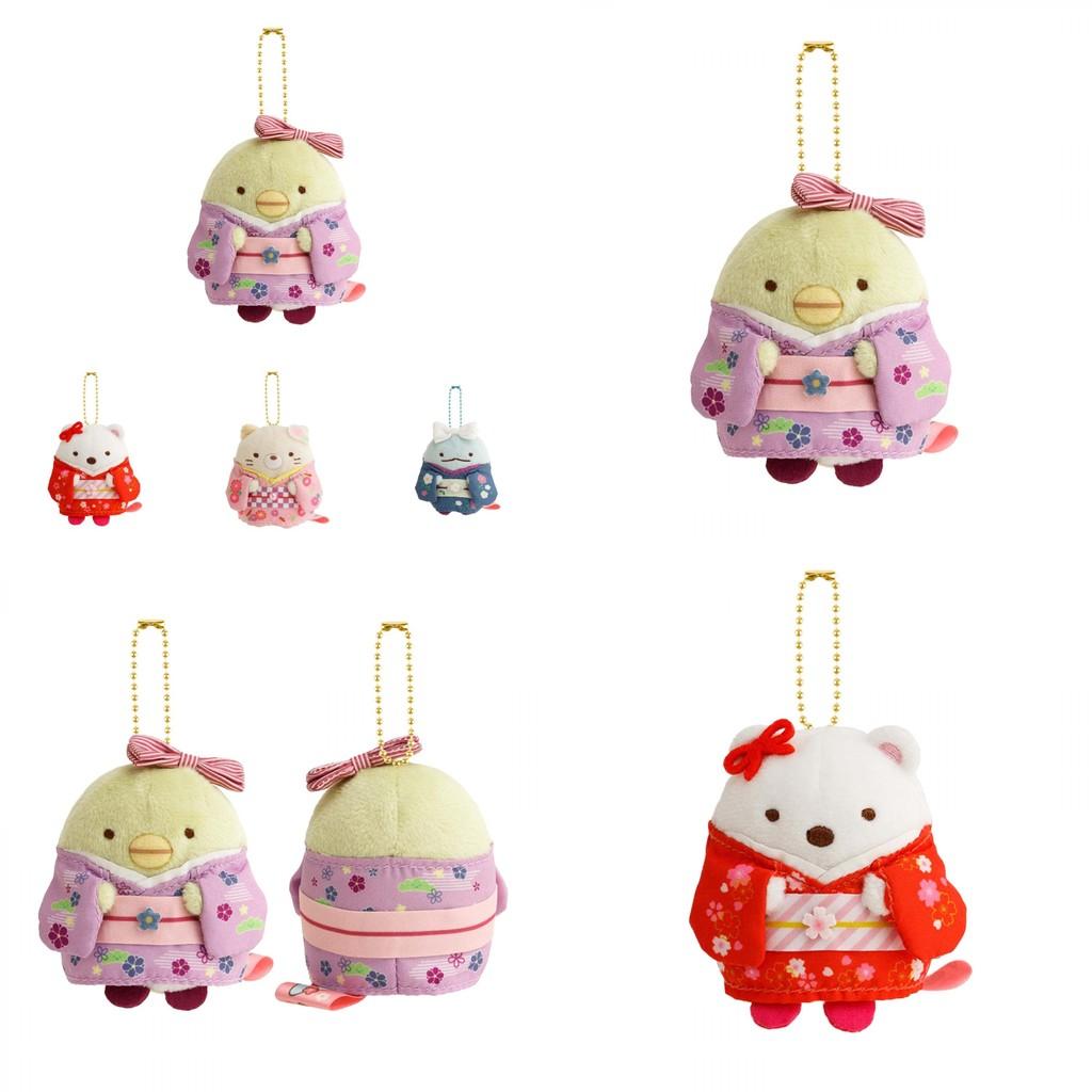 Adorable Japanese Corner Creatures Plush Keychain Soft Cartoon Cat Doll Gifts