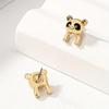 Panda Stud Earrings - Cute, Simple, and Versatile Design