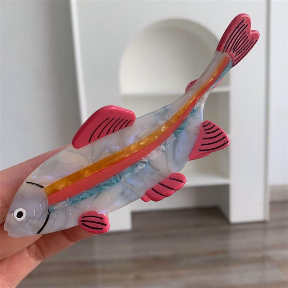Acetic Acid Ocean Animal Hair Clip Cute Geometry Shark Clip Small Fish Hair Claw Female