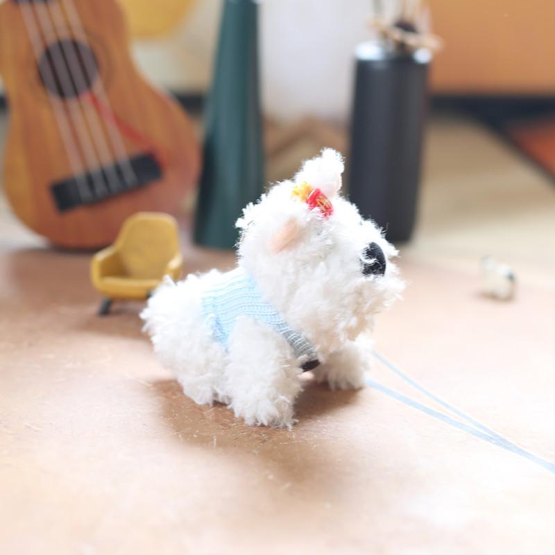 Очаровательная плюшевая кукла-собачка с коротким искусственным мехом для подвешивания на сумку и коллекции