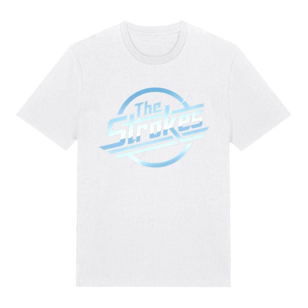 Футболки с логотипом рок-группы The Strokes Мерч The Strokes Футболки Винтажные с графическим принтом Одежда Унисекс Хлопок Короткий рукав Футболки Аниме Футболка