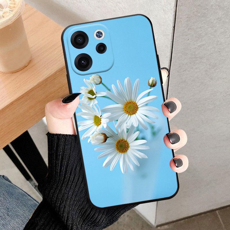 Чехол для OPPO Reno15 F FS 5G CPH2801 Модный с рисунком Льва и Цветка Мягкий ТПУ Силиконовый Чехол для OPPO Reno 15F 15FS Reno 15F 15FS Чехол для Телефона