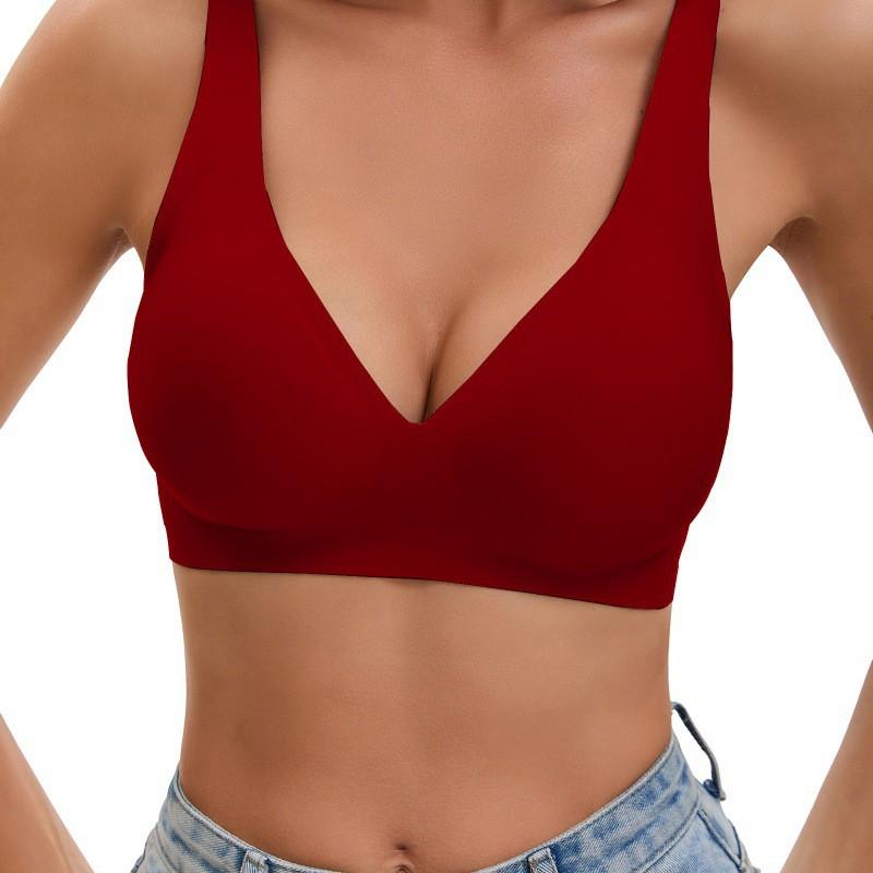 Womens Seamless Full Cup Bra Wireless Thin Mold Daily Comfort Support