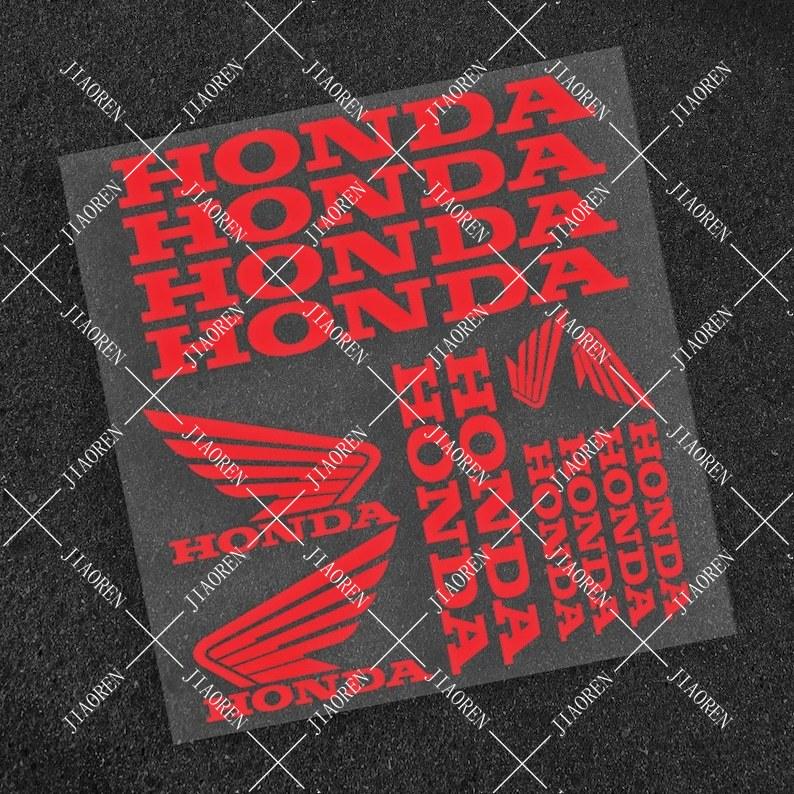 Виниловая наклейка Honda Крыло Декаль Логотип мотоцикла Комплект