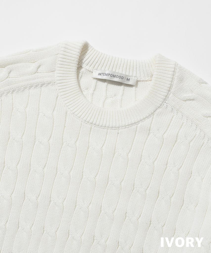 INTEMPOMOOD Standard Raglan Cable Knit: 13 Colors (Type B)