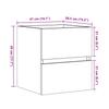Bathroom Vanity Cabinet in Sonoma Oak 41 x 38.5 x 45 cm Particleboard