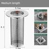 Stainless Steel Hair Drain Filter Net for Bathroom Sink Drain Pipe, Anti-Clogging Insect Net Cover
